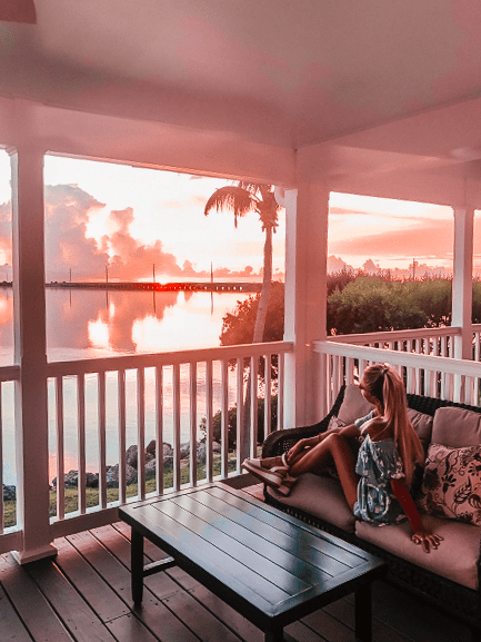 flowered set florida keys sunset