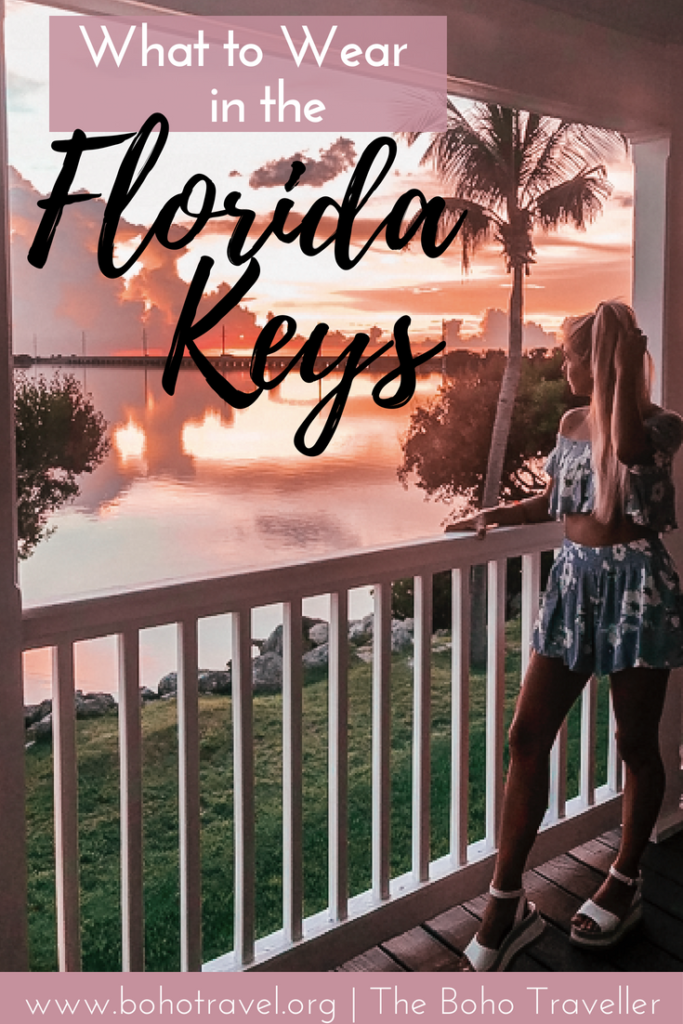 What to Wear in the Florida Keys! This is your ultimate packing guide for the Florida Keys to know what you need to bring to this beautiful little section of the sunshine state! The Florida Keys are full of beautiful blue water and is an amazing place to travel, but the heat can sometimes get you down.  Find out what to wear in Key West, and what to wear in Florida #florida #floridakeys #fashion #traveltips #keywest #florida things to do in key west | Packing list for key west | key west travel