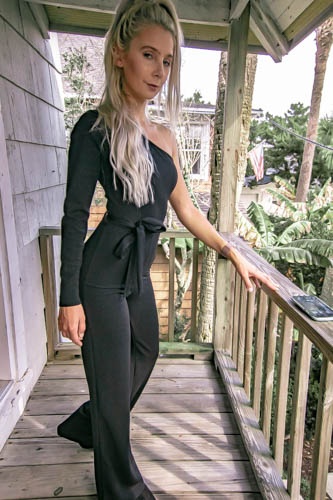 femme luxe jumpsuit one shoulder