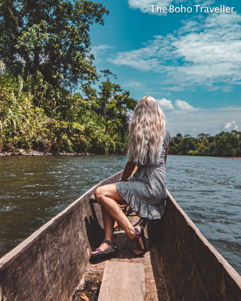 THE AMAZON RAINFOREST- This blog post will let you know what to expect and everything else you need to know for an Amazon Jungle excursion. #Ecuador is one of the best places to experience the #amazonrainforest. In #Banos, the rainforest is a short distance and makes it the perfect departure point! Overnight rainforest tours from Banos - Staying in the #amazon #rainforest in Ecuador. Ecuador travel tips | amazon travel tips | what to do in Ecuador | things to do in Banos | Banos day trips