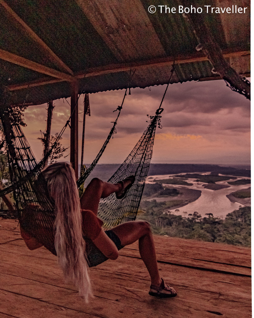 THE AMAZON RAINFOREST- This blog post will let you know what to expect and everything else you need to know for an Amazon Jungle excursion. #Ecuador is one of the best places to experience the #amazonrainforest. In #Banos, the rainforest is a short distance and makes it the perfect departure point! Overnight rainforest tours from Banos - Staying in the #amazon #rainforest in Ecuador. Ecuador travel tips | amazon travel tips | what to do in Ecuador | things to do in Banos | Banos day trips