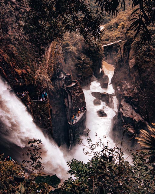 Things to do in Banos Ecuador | What to do in Banos Equador - This blog tells you about the Pailon Del Diablo, the Swing at the End of the world, ATV rides to Ecuador's volcanoes and exploring the Amazon Rainforest. This guide on the best things in Banos Ecuador will give you everything you need to know about this town and its famous hot springs! Click on the photo to learn more! #ecuador #banos #traveltips #southamerica | Ecuador travel tips |where to go in Ecuador | best things in Ecuador