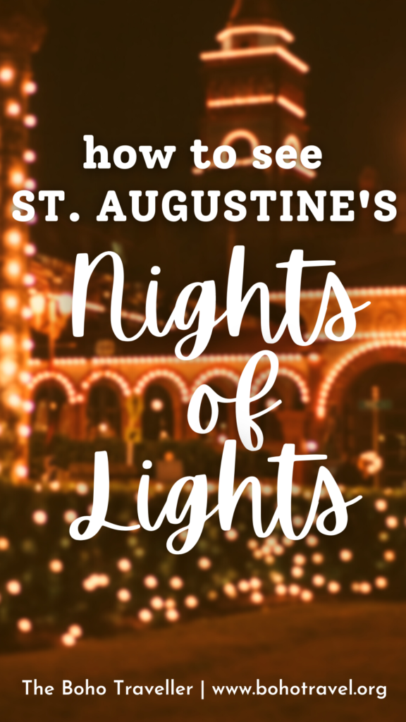 Dreaming of Christmas in Florida?  Escaping the snow and heading to the sunshine state is one of the most wonderful ways to spend the holiday season. The Nights of Lights in St Augustine Florida is a great way to see the city of St. Augustine and to explore the amazing holiday light festival known as the Nights of Lights!
