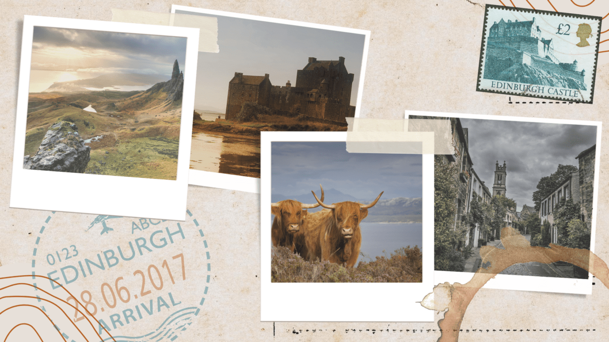 scotland itinerary banner one week in scotland itinerary - scotland travel guide with FREE SCOTLAND PACKING LIST!!!