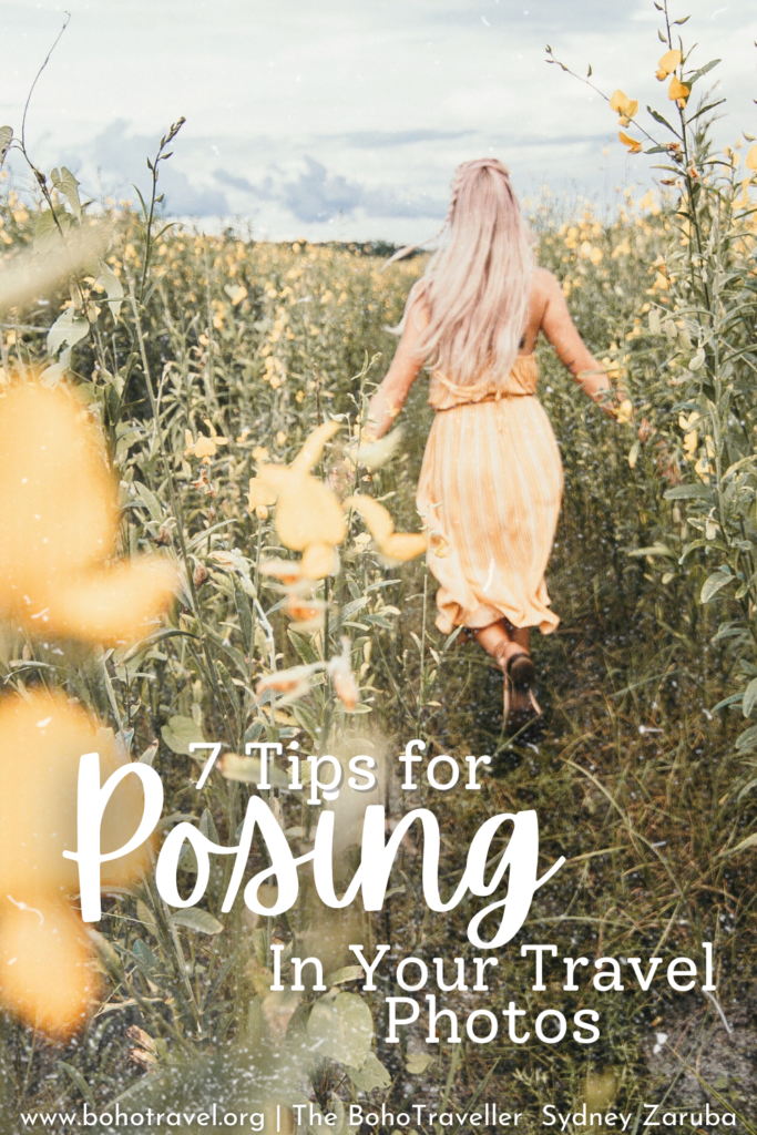 Tips on how to pose for travel photos! If you want to bring you travel photography game to the next level - the tricks are all in your travel photo poses! This quick guide teaches you how to pose and look effortless while you're doing it!