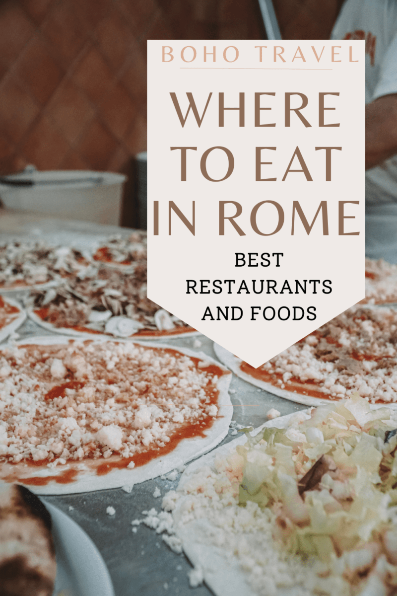 Rome Travel Guide: where to eat in rome!  This travel guide to rome will tell you all the best places to have a meal in rome as well as the best dishes to try while you travel Rome!